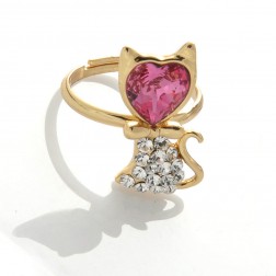 Yellow Alloy Ring-Middle Class-Fashion style-JE30900