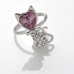 Purple Alloy Ring-Middle Class-Fashion style-JE30593