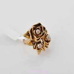 Yellow Freshwater Pearl Ring-Middle Class-Animal Shape style-JE22184
