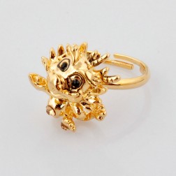 Yellow Alloy Ring-Middle Class-Animal Shape style-JE31042