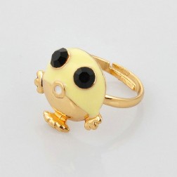 Yellow Alloy Ring-Middle Class-Fashion style-JE31061