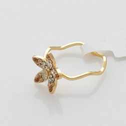 Yellow Rhinestone Ring-Middle Class-Fashion style-JE31328