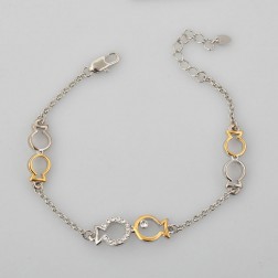White Alloy Bracelet-Middle Class-Fashion style-JE30394