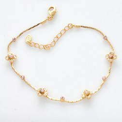 Pink Rhinestone Bracelet-Middle Class-Fashion style-JE30169