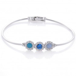Blue Rhinestone Bracelet-Middle Class-Fashion style-JE30878