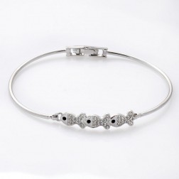 White Rhinestone Bracelet-Middle Class-Fashion style-JE30029
