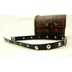 Leather Necklace-Cheap Jewelry-Punk style-SE68425