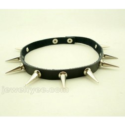 Leather Necklace-Cheap Jewelry-Punk style-SE68426