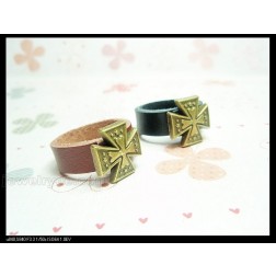 Leather Rings-Cheap Jewelry-Punk style-SE68406