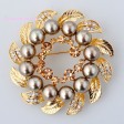 Yellow Freshwater Pearl Brooch-Middle Class-Animal Shape style-JE22307