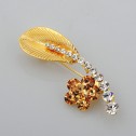 Yellow Rhinestone Brooch-Middle Class-Fashion style-JE30181