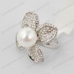 White Freshwater Pearl Ring-Fine Jewelry-Fashion style-JE23088